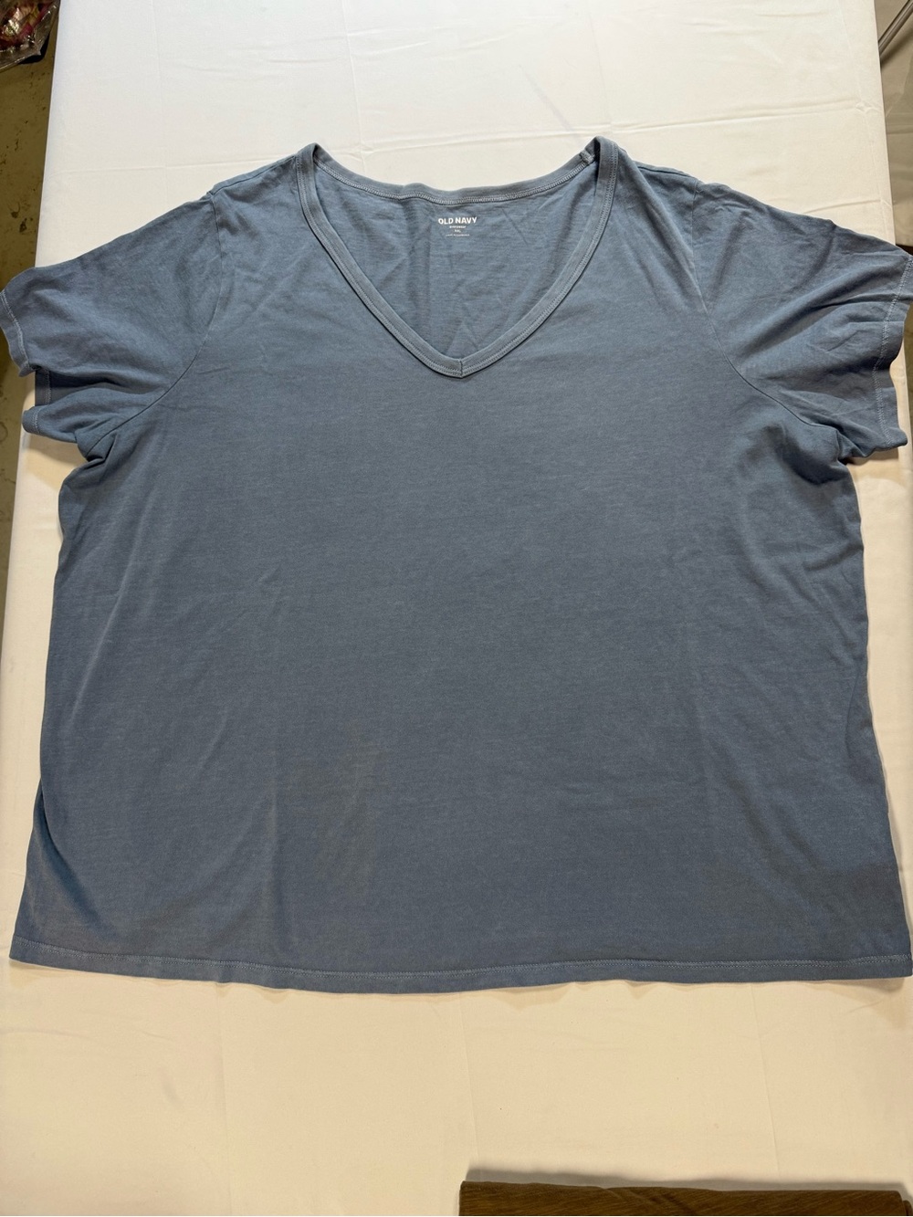 Old Navy Everywear Blue V Neck Tee Shirt XXL Relaxed Fit